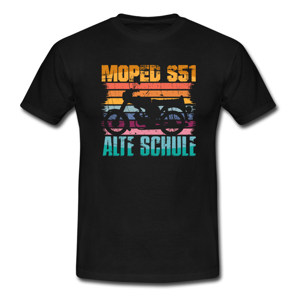 Moped S51 Alte Schule - Schwarz