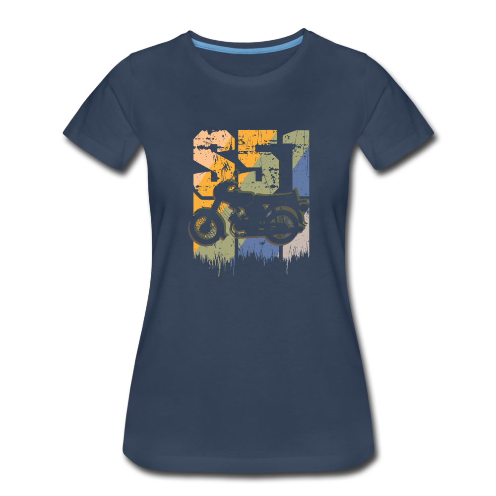 S51 Oldtimer Damen T-Shirt - Navy